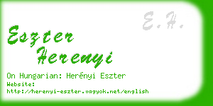 eszter herenyi business card